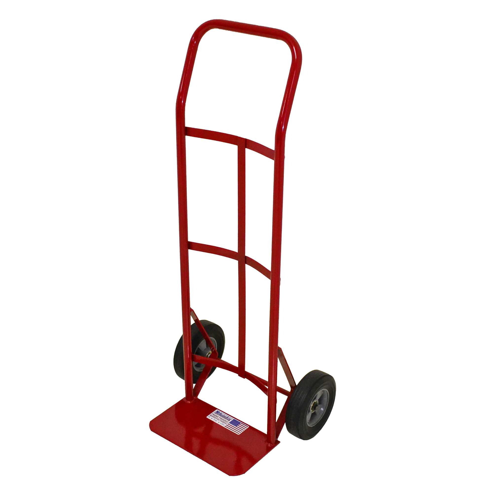 Milwaukee Hand Trucks Flow Back Handle Truck — 600-Lb. Capacity, 8in. Solid Tires, Model# DC47109